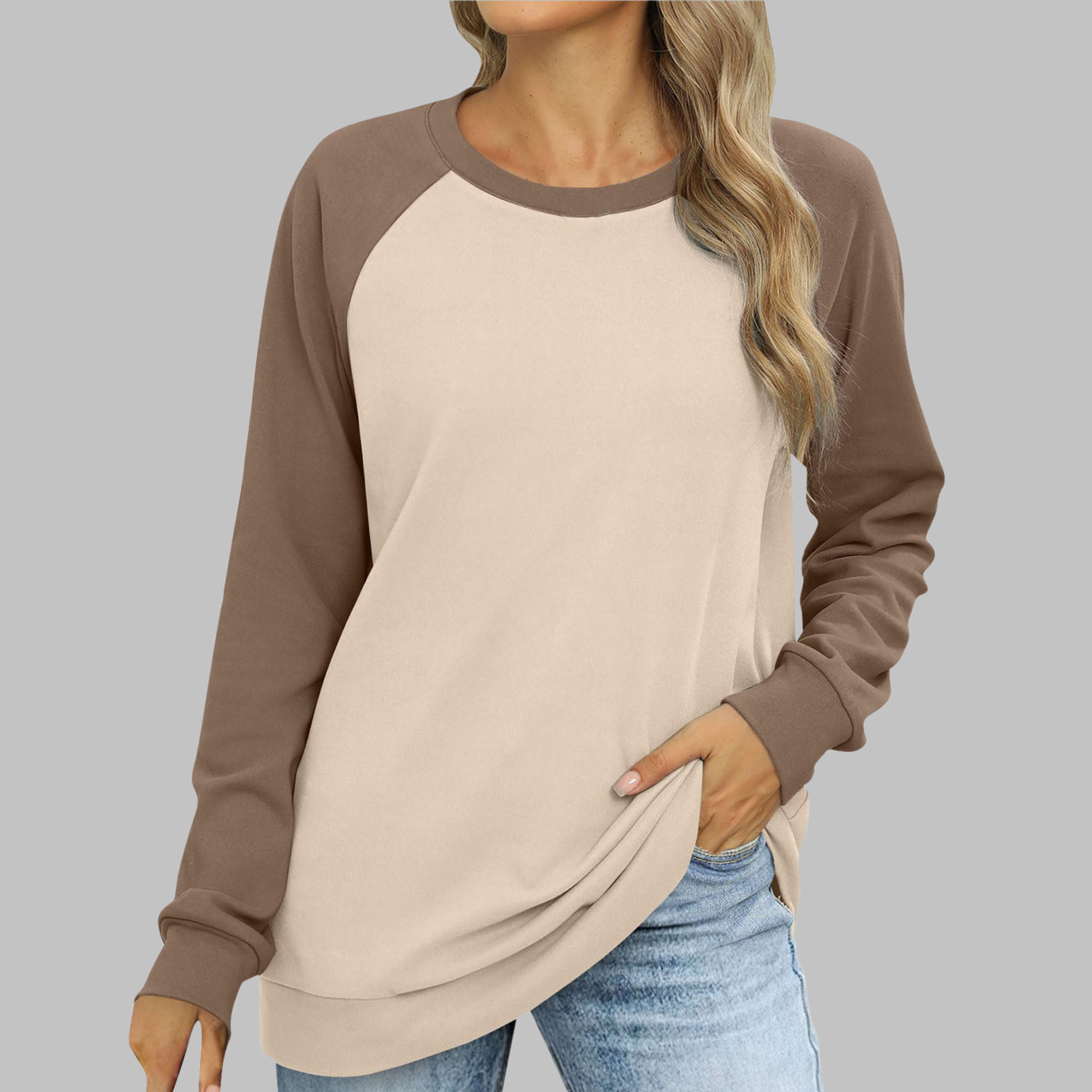 E&M | Lhantel Round-Neck Sweatshirt