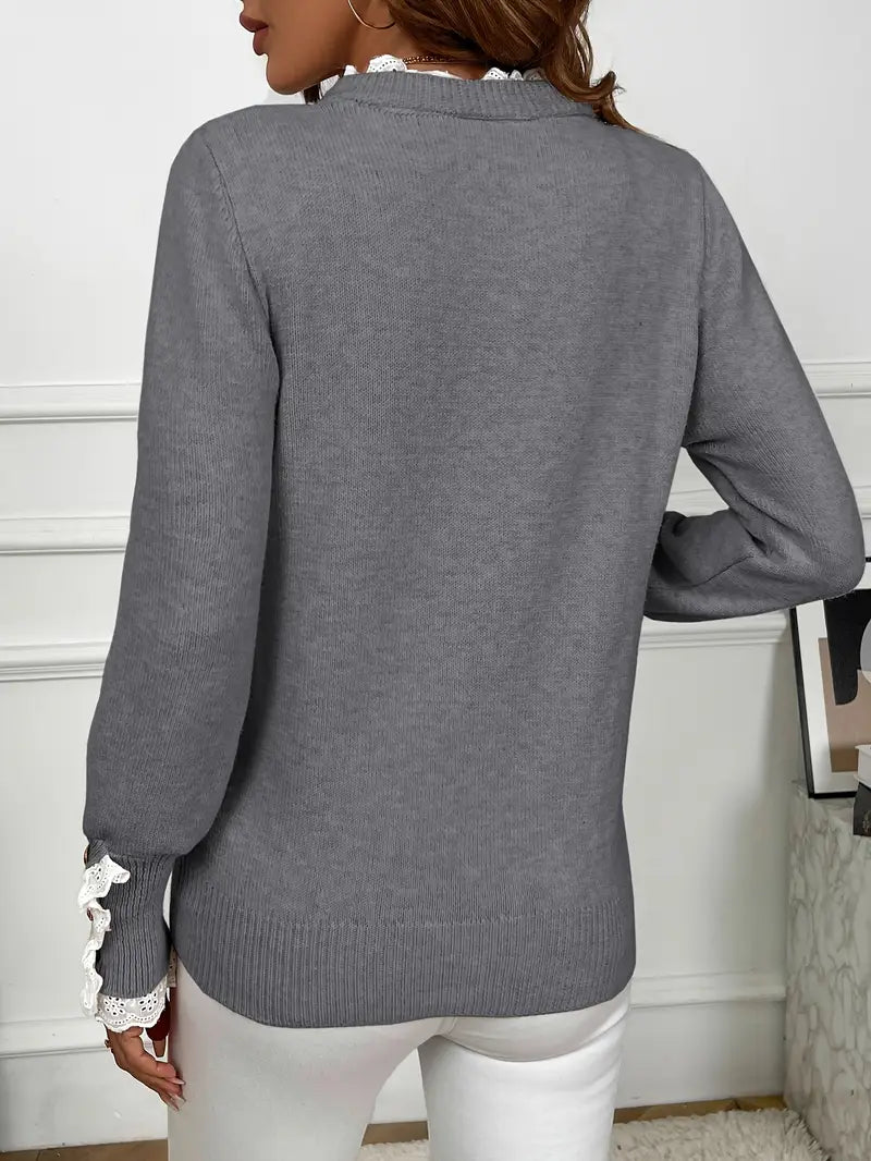 E&M I Inaya Button Sweater