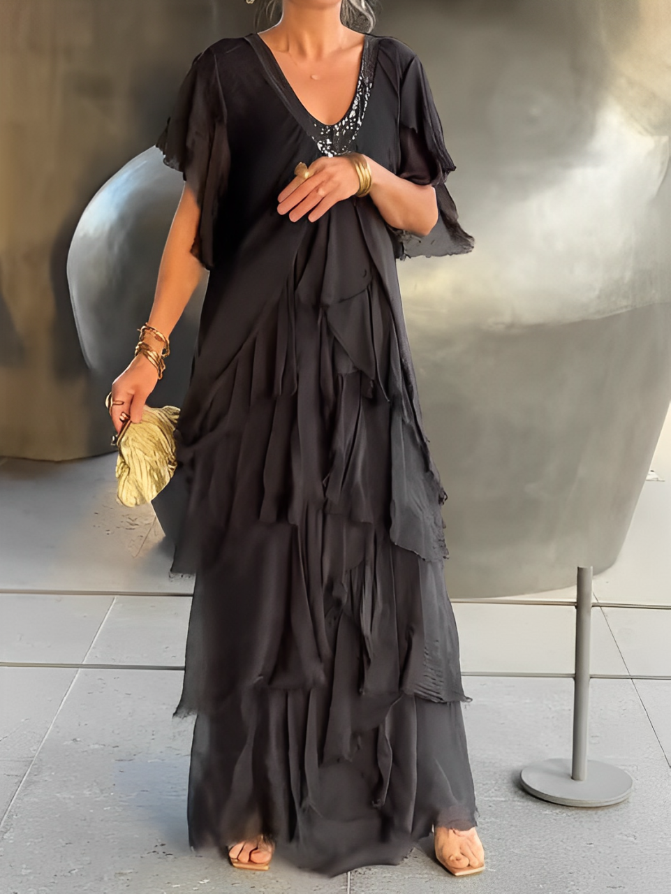 E&M | Lynette Flowing Long Dress