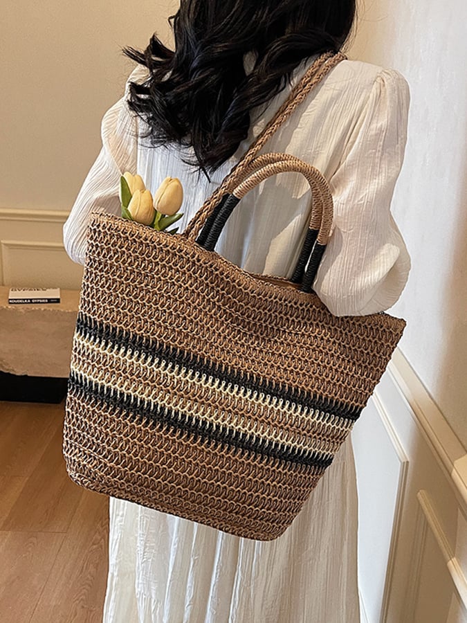 E&M I Siena Woven Tote